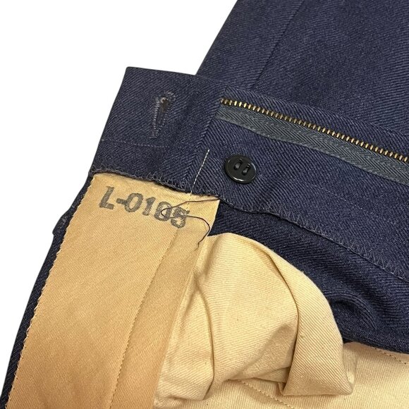 Vintage US Air Force Wool Trousers Size W-30 L-29 P Blue Korean War Military 50s - Picture 4 of 5